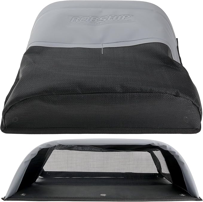Robship Rope Bag Racing Mesh MK2 - Lightweight Durable Water-Drain Technology with SNAD Fixing Solution (Black/Grey X Large)