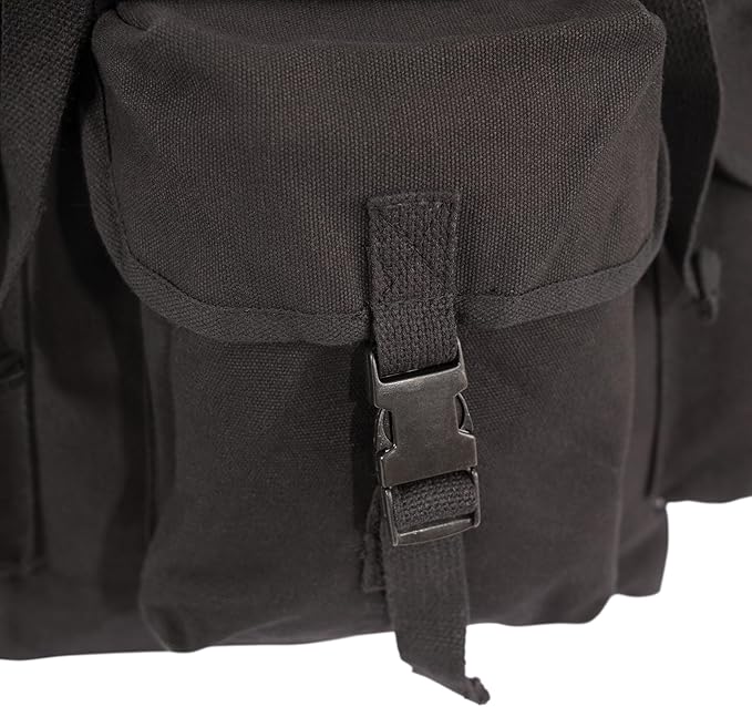 Rothco Black Canvas Outfitter Rucksack