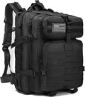 Tactical Backpack for Men 45L Military Gym Backpacks Large 3-Day Assault Pack Bug Out Bag MOLLE Daypack for Rucking Fishing Camping(Black)