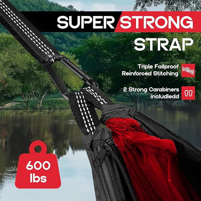 Camping Hammock Mosquito NetDouble &amp Single Portable Hammocks Hammocks with 2 Tree StrapsHammock Tent for Travel CampingCamping Accessories for Indoor Outdoor Hiking Backpacking Backyard Beach