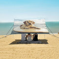ALAZA Labrador Lying on Surfboard Beach Tent Sun Shelter Portable Canopy Sunshade for Outdoor Camping Picnics Backyard Fun 10x9 ft