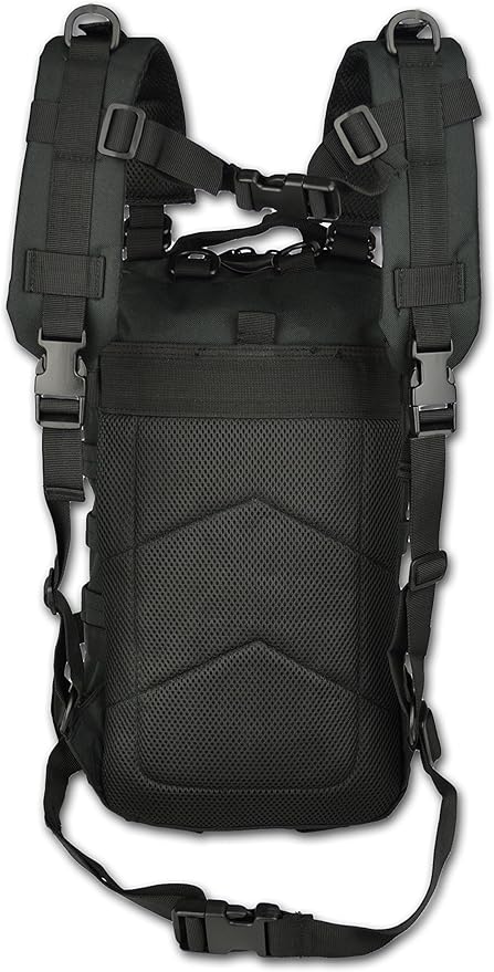 Lightning X TacMed First Responder Medic Backpack | Military Style MOLLE Day Pack + Dividers &amp Pockets for First Aid Supplies (Black)