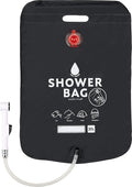 Cogit Shower Bag Small Storage Includes Stopper For Outdoor Use Black 5.3 gal (20 L)