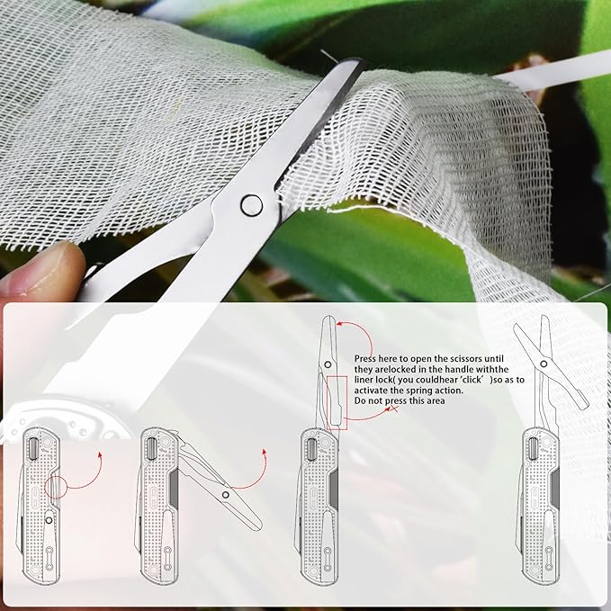 SQT2056 13-in-1 Multitool Knife with Glass Breaker Survival Knife for Outdoor Camping Hiking Emergency - Portable Scissors Screwdrivers Can Opener for EDC Work &amp Adventure
