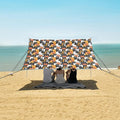 ALAZA Cats Kitten Cartoon Beach Tent Sun Shelter UPF50+ Protection Beach Shade Canopy w/ 4 Sandbags for Outdoor Camping Fishing Backyard Fun Picnic 10x9 ft