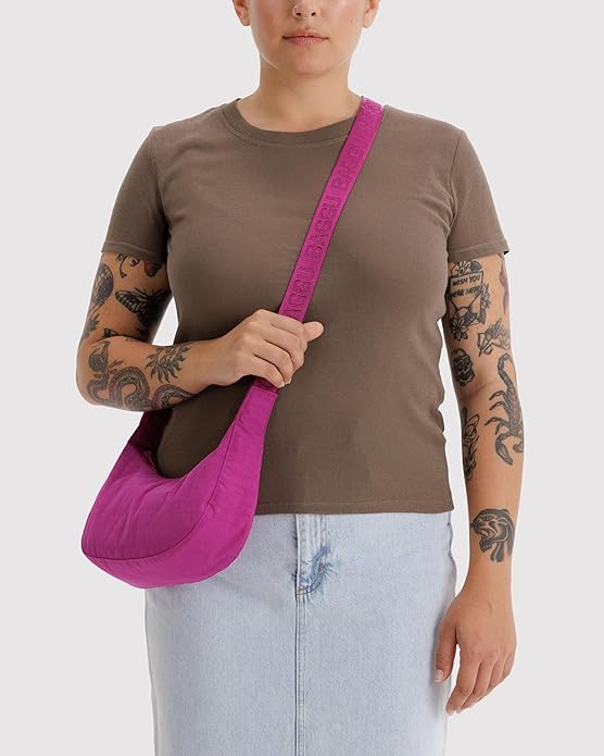 BAGGU Small Nylon Crescent Bag