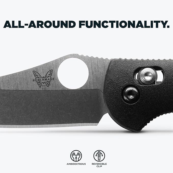 Benchmade Mini Griptilian Knife Drop-Point Blade Made EDC Manual Finish 556 Handle