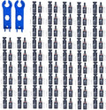 100PCS Solar connectors 50 Pairs Solar Panel Connectors with 2 Wrenches Solar Connector with IP67 Waterproof Solar Panel Wire connectors (50pair)