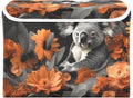 Storage Cube with Lid Koala with Floral Print 16.5×12.6×11.8 IN Collapsible Large Capacity Foldable Storage Basket Bin Organizer