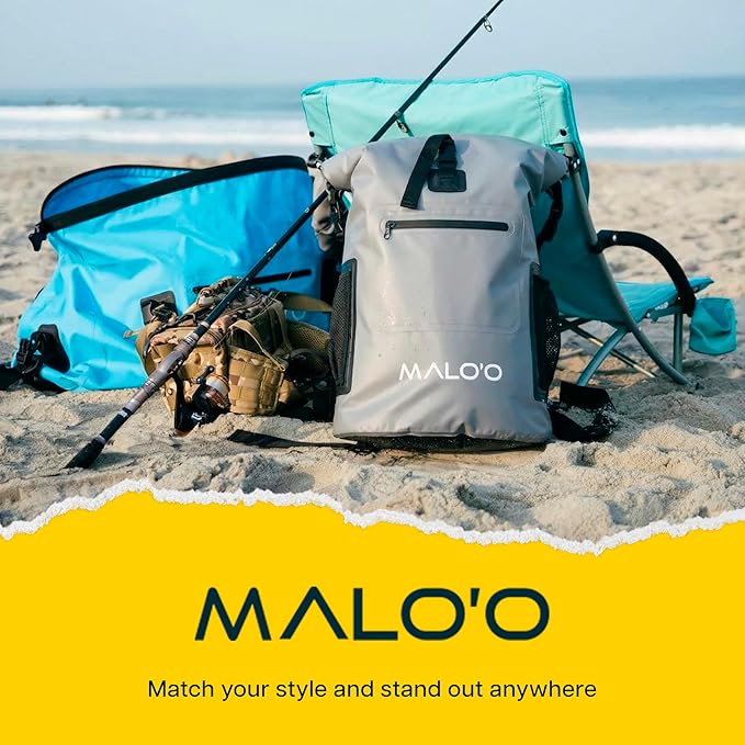 Malo’o Pro Insulated Backpack Cooler Leakproof Soft Cooler Backpack for Camping Fishing Hiking Kayaking Beach