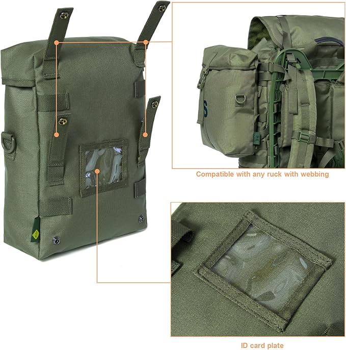 MT 2Pcs US Military MOLLE Sustainment Pouch Army Utility Pouch