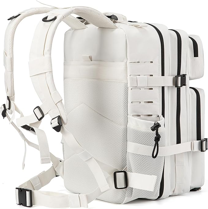 QT&ampQY 25L/45L Military Tactical Backpack For Men Molle Daypack 3 Day Bug Out Bag Hiking Rucksack With Bottle Holder