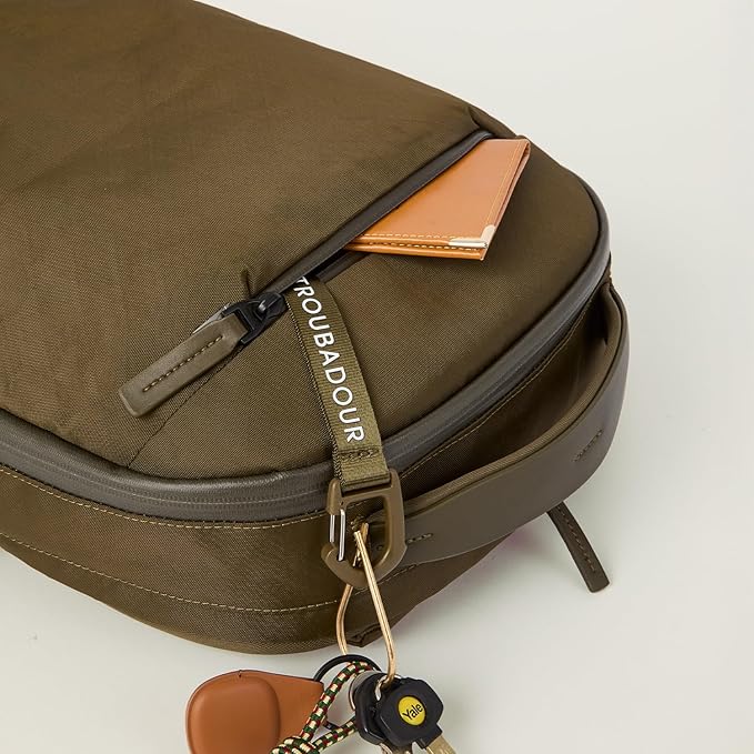 Troubadour Apex Backpack 4.0 EPX Edition - Ultra-Durable 22L Laptop Backpack with Recycled EPX Fabric Fits 17” Laptop - Lightweight Travel &amp Work Backpack – Olive