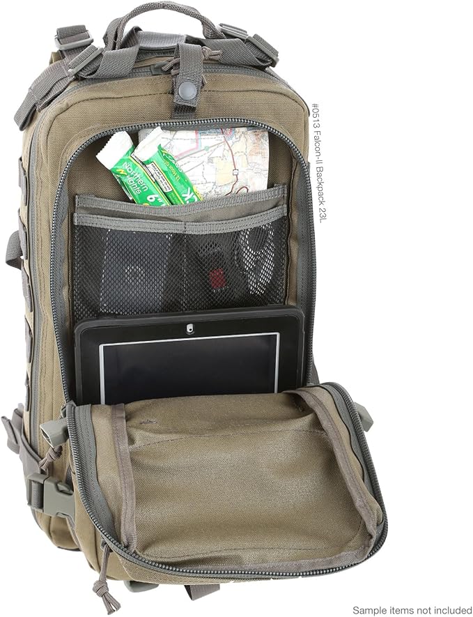 MAXPEDITION Falcon-II Backpack 23L Tactical Backpack Survival Pack Bug Out Bag MOLLE Go Bag for EDC 0513