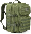 Military Tactical Backpack Large Army 3 Day Assault Pack Molle Bag Backpacks (ACU Camo) (Army Green)