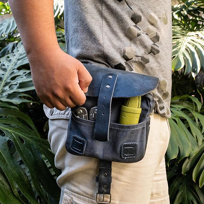 Hide &amp Drink Survival Camping Pouch Belt Loop Rustic and Handy Tool Bag Weather Resistant Outdoor Accessories Traveling Essentials Waxed Canvas Handmade