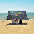 ALAZA Forest Dragonfly Magic Beach Tent Sun Shelter Portable Canopy Sunshade for Outdoor Camping Picnics Backyard Fun 10x9 ft