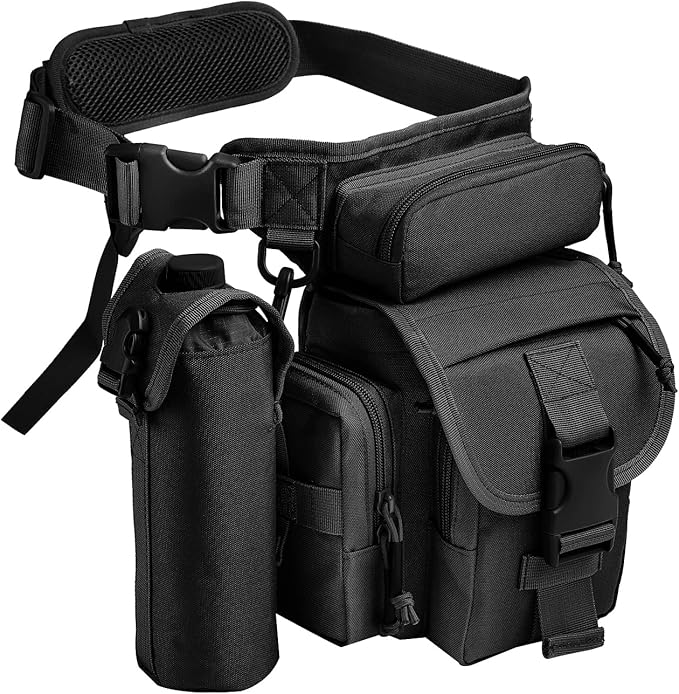 ANTARCTICA Waterproof Military Tactical Drop Leg Pouch Bag Type B Cross Over Leg Rig Outdoor Bike Cycling Hiking Thigh Bag