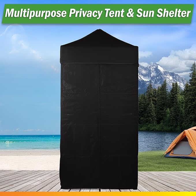 Pop Up Changing Tent - 46.5” Steel Frame Canopy Sun Shelter Pool Cabana Portable Changing Room or Privacy Tent for Camping Toilet or Portable Shower - Camping Essentials by Wakeman Outdoors