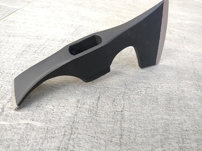 Carbon Steel Axe Adze Head Bearded Hatchet Axe Head with Adze Blade - Two Blades Tool