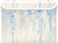 File Organizer Box White Wisteria Storage Bin with Lid Foldable Baskets for Office Document Storage 11.8x12.6 x16.5