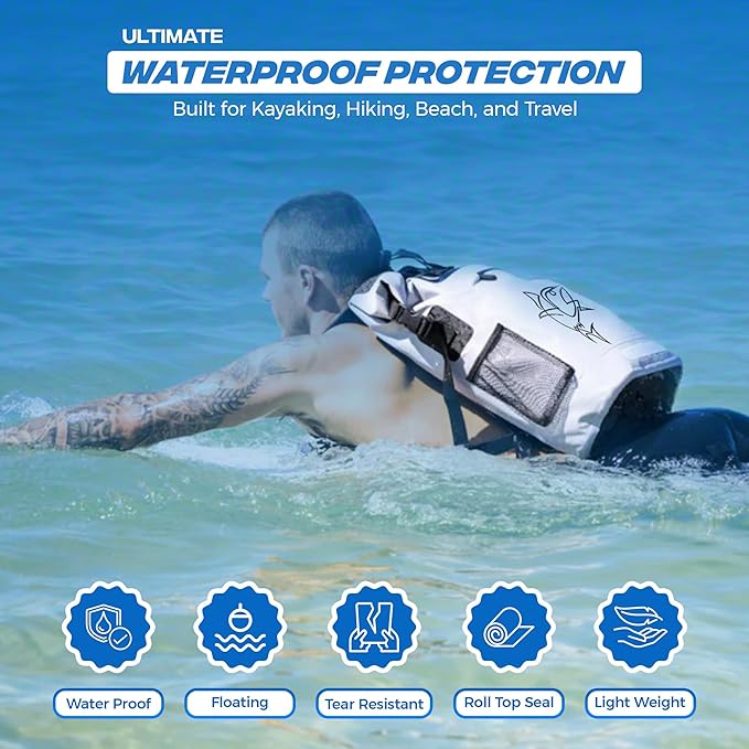 35L Waterproof Backpack Cooler Insulated dry bag - Leak Proof Floating Soft Cooler Bag Cooler Backpack for Men Travel Kayaking Boating Beach Fishing &amp Camping