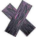 Black Purple Knife Handle Scales BlankCustomized Resin DIY Carving Decoration Material 2pcs(130x43x6mm2PCS)