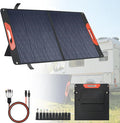 100W Foldable Solar Panel - Charger for Power Stations | Monocrystalline 23.5% High Efficiency QC3.0 USB-A/USB-C Output | IP65 Waterproof | Portable for Camping RV Emergency Blackout