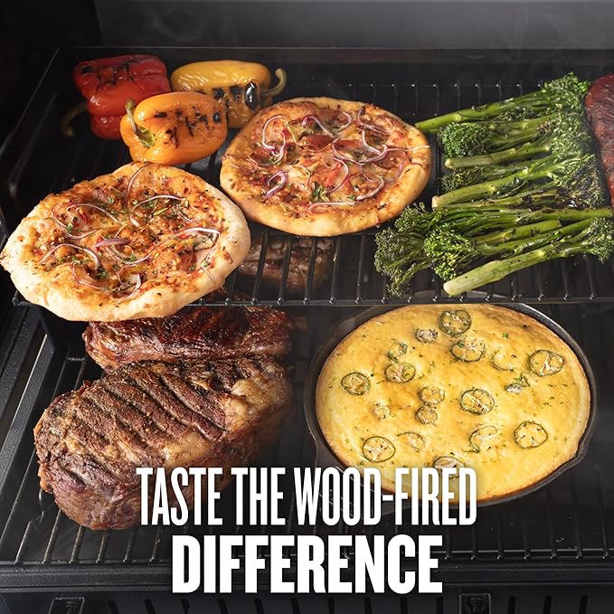 Traeger Grills Woodridge Electric Wood Pellet Grill and Smoker Wi-Fi Temperature Control up to 500 Degrees 860 Sq. In. Cooking Capacity 6-in-1 for Outdoor Grilling Smoking and BBQ TFB86MLH
