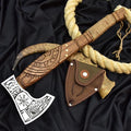 Damascus Double Headed Axe - Unleash Your Power with The Mighty Battle Axe Real!