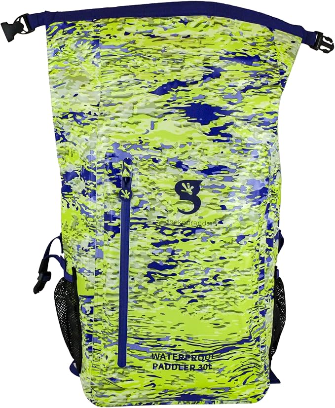 geckobrands Paddler 30L Waterproof Backpack – Durable PVC Tarpaulin Bag for Extreme Conditions
