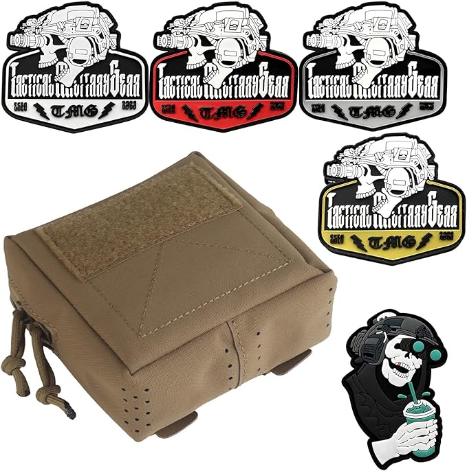 Tactical Molle Admin Pouch Multifunctional Outdoor Sports and Leisure Waist Bag Small GP General Purpose Pouches with Loop Panel for Vest Gun Belts Backpack Etc