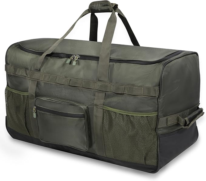 REDCAMP 85L/120L/140L Foldable Duffle Bag with Wheels Large Travel Duffel Bag