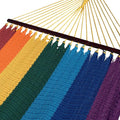 Double Caribbean Hammock - Soft-Spun Polyester - 48 inch (Rainbow)