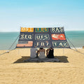 ALAZA Automobile Plate License Utah USA Or Indiana Different State Car Registration Beach Tent Sun Shelter Portable Canopy Sunshade for Outdoor Camping Picnics Backyard Fun 10x9 ft