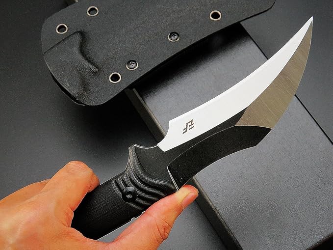 Eafengrow EF99 Fixed Blade Knife D2 Steel Blade G10 Handle Full Tang EDC Tool Knife for Outdoor Working Camping Hiking