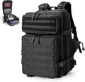 45L LUPU TACTICAL Backpack for Men and Women 3 Days Assault Pack Outdoor Travel Hiking Camping Rucksack with Molle Webbing (Black)