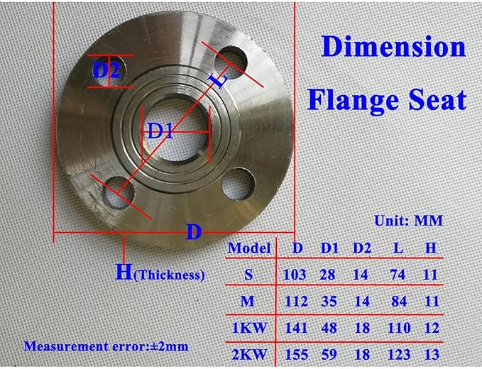 400W/800W Flange Windmill Mounting Accessories Fan Mounting Rod Flange Seat Wind Turbine Generator Accessories Windmill Accessories(S)
