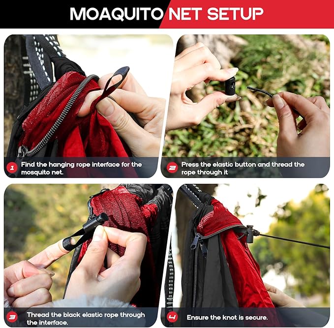 Camping Hammock Mosquito NetDouble &amp Single Portable Hammocks Hammocks with 2 Tree StrapsHammock Tent for Travel CampingCamping Accessories for Indoor Outdoor Hiking Backpacking Backyard Beach