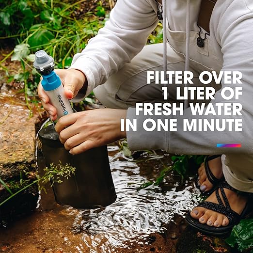 HydraPak 28mm Filter Kit - Water Filtration Accessory - Fast Flow - Perfect for Hiking Camping Travel and Emergency Preparedness