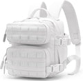 9L Mini Tactical Backpack Multi-Purpose RucksackSmall Gym Bag EDC Molle for Men and Women (White)