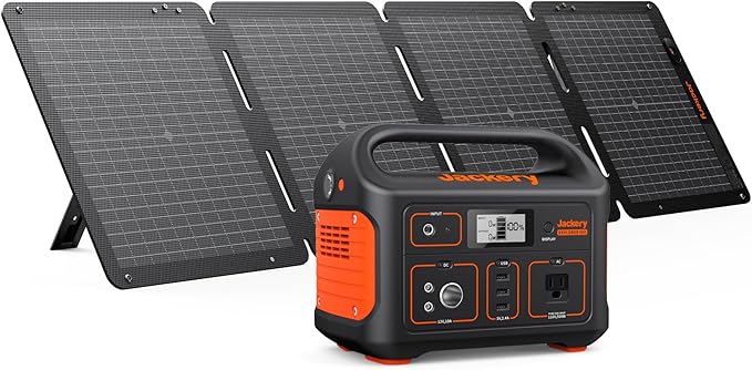 Jackery Solar Generator Explorer 500 518Wh Portable Power Station Mobile Lithium Battery Pack with 1xSolarSaga 100 for RV Road Trip Camping Outdoor Adventure
