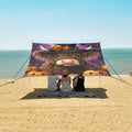 ALAZA Highland Cow Pumpkin Beach Tent Sun Shelter Portable Canopy Sunshade for Outdoor Camping Picnics Backyard Fun 10x9 ft