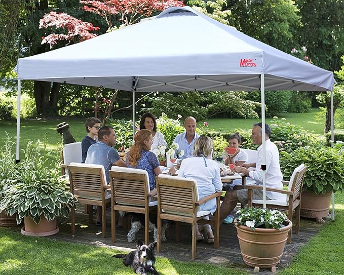 MASTERCANOPY Durable Pop-up Canopy Tent with Roller Bag (Forest Green)