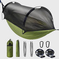 Lulladle Camping Hammock - (Double/Single) Hammock Portable with Tree Straps and with Mosquito NetNylon Hanging Hammock Easy Setup and Pack for Outdoor Hiking and Backyard