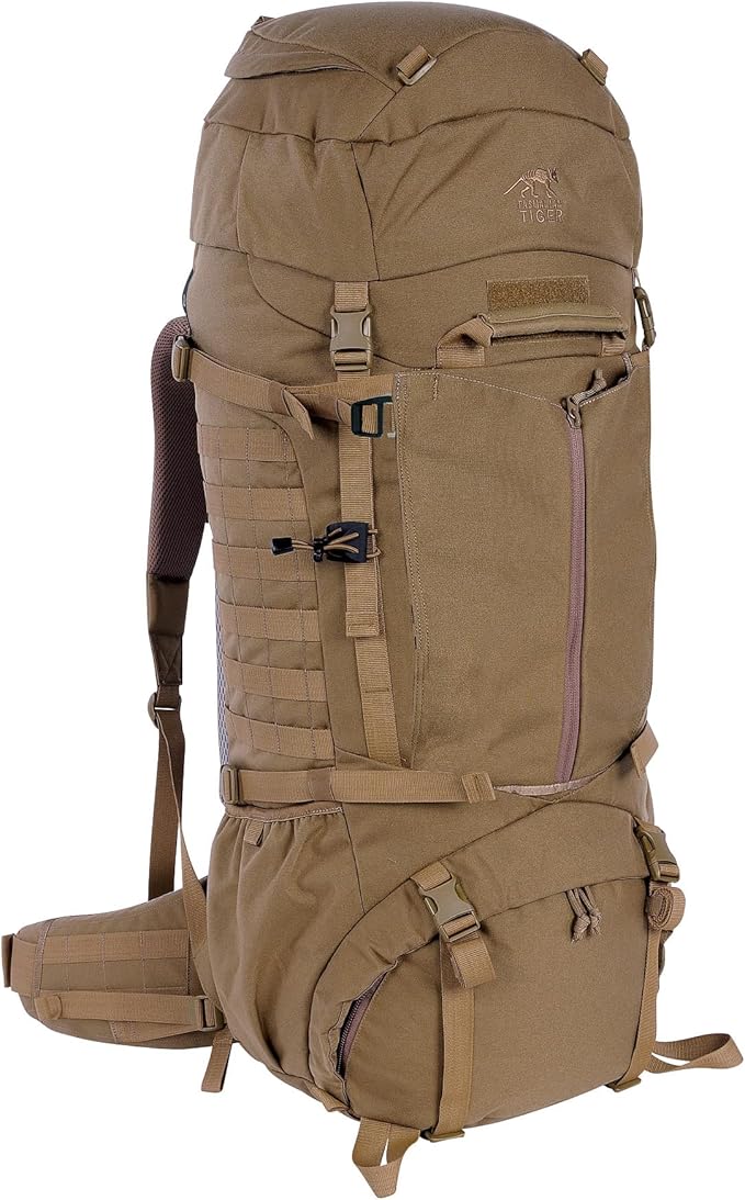Tasmanian Tiger Pathfinder Mk II 80L Large MOLLE System Combat Backpack YKK RC Zippers Hydration Compatible Coyote