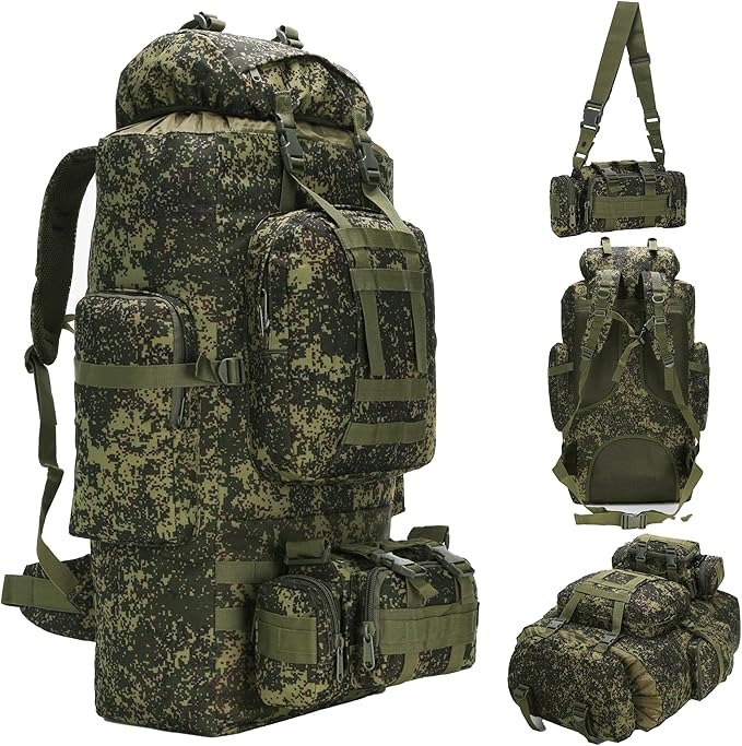 100L Camping Hiking BackpackMolle military Tactical rucksack backpackWaterproof Lightweight Hiking Backpack
