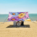 ALAZA Cute Colorful Daisy Beach Tent Sun Shelter Portable Canopy Sunshade for Outdoor Camping Picnics Backyard Fun 10x9 ft