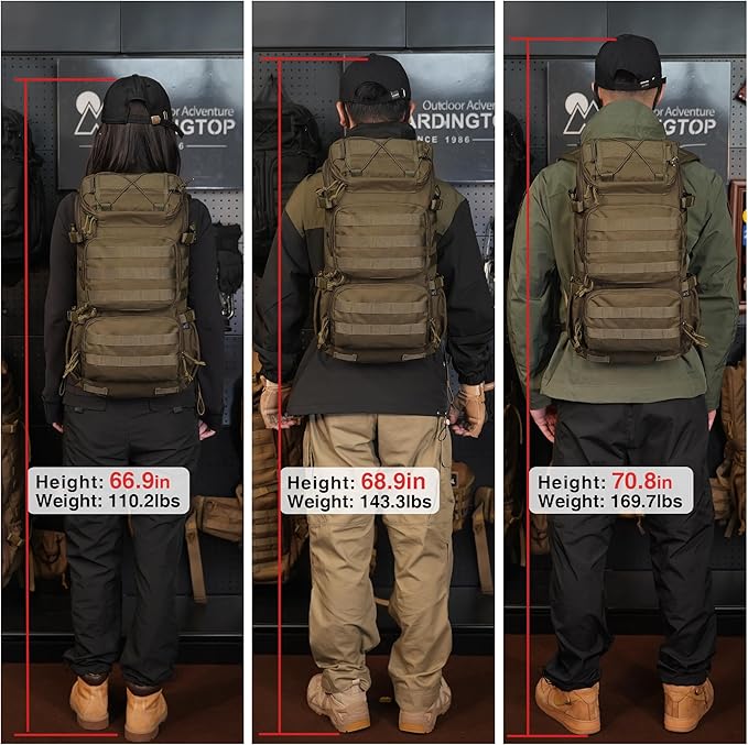 Mardingtop Tactical Backpacks Molle Hiking daypacks for Motorcycle Camping Hiking Military Traveling25L Backpack