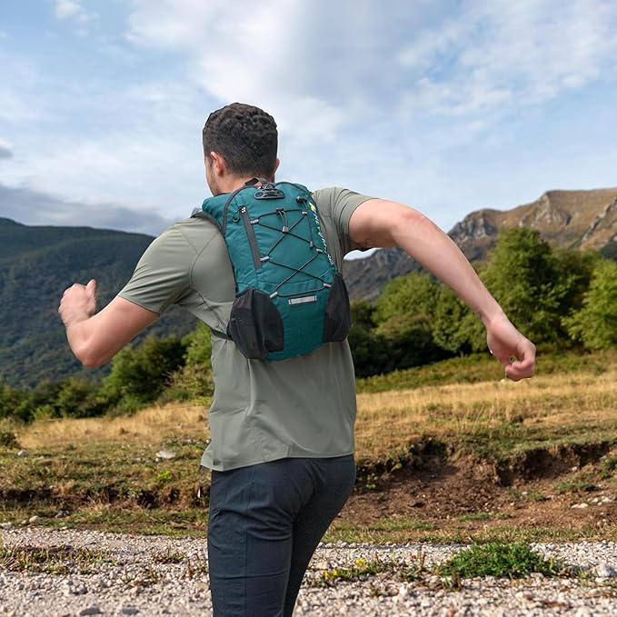 Lightweight Hydration Backpack Running Backpack with 2L Water Bladder Hydro Water Daypack for Cycling Hiking Rave for Men Women